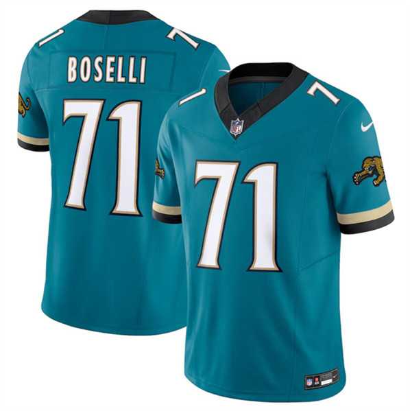 Men & Women & Youth Jacksonville Jaguars #71 Tony Boselli Teal 2024 F.U.S.E. Prowler Throwback Vapor Limited Football Stitched Jersey